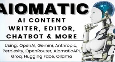 Aiomatic – AI Content Writer, Editor, ChatBot & AI Toolkit