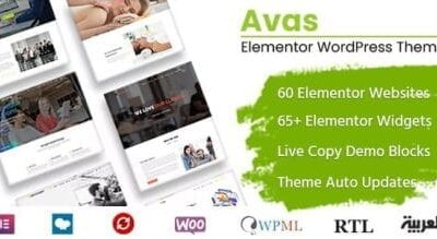 Avas – Multi-Purpose Elementor WordPress Theme