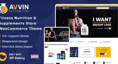 Avvin Fitness Nutrition and Supplements Store WooCommerce Theme Nulled 430x219 1