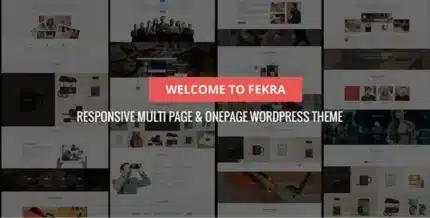 Fekra – Multi PageOne Page WordPress Theme