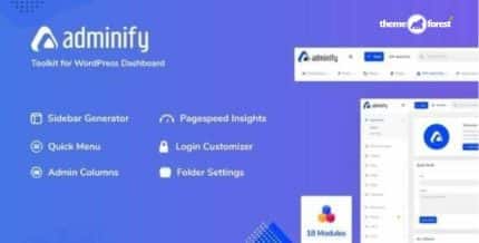 WP Adminify Pro – Customize & Supercharge Your WordPress Admin Dashboard WP Adminify Pro – Customize & Supercharge Your WordPress Admin Dashboard