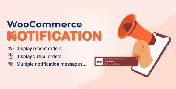 WooCommerce Notification – Live Feed Sales – Recent Sales Popup