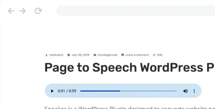 Speaker – Page to Speech Plugin for WordPress