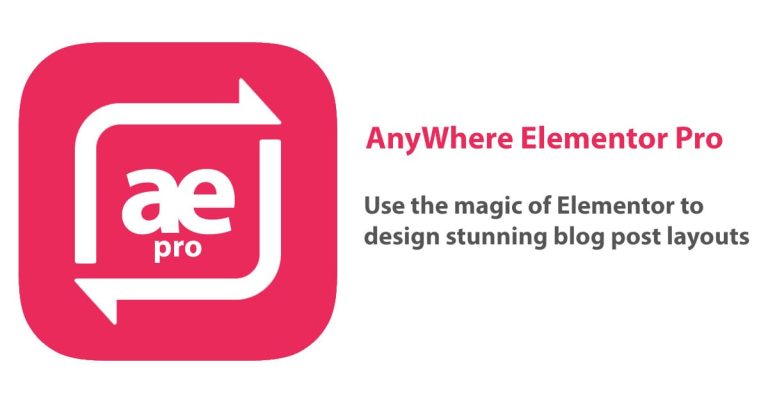 AnyWhere Elementor Pro WordPress Plugin