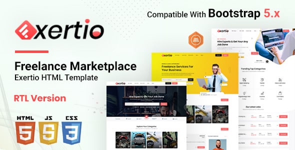 Exertio – Freelance Marketplace WordPress Theme