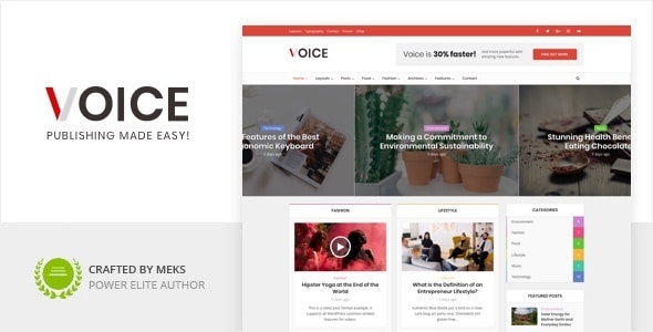 Voice Clean News Magazine WordPress Theme