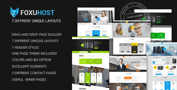 FoxuhHost – Shop, Corporate & Web Hosting WordPress Theme + WHMCS