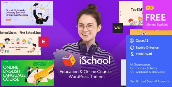 iSchool – Education & Online Courses WordPress Theme is a premium, modern, and feature-rich solution designed for schools, universities, online academies, training centers, and e-learning platforms. With its clean, professional, and responsive design, iSchool helps you create an engaging educational website that works seamlessly across all devices. This theme is fully compatible with Elementor Page Builder, allowing you to easily customize layouts, colors, and content without any coding skills. It integrates smoothly with LearnPress and other popular LMS plugins, making it perfect for managing online courses, lessons, quizzes, and student progress tracking. iSchool offers multiple pre-built demos and inner pages for courses, events, blogs, and contact forms. It also supports WooCommerce, enabling you to sell courses, memberships, and study materials directly from your website. Built with SEO best practices, it ensures your education platform ranks higher in search engines. The theme includes advanced features like event management, teacher profiles, student testimonials, and a smooth enrollment process. With its fast-loading performance, multilingual support, and mobile optimization, iSchool delivers an outstanding learning experience for your audience. iSchool - Education & Online Courses WordPress Theme